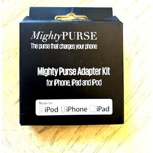 New ipod ipad Purse Adapter Kit iPhone iPod iPad 30 pin Micro USB Mighty purse